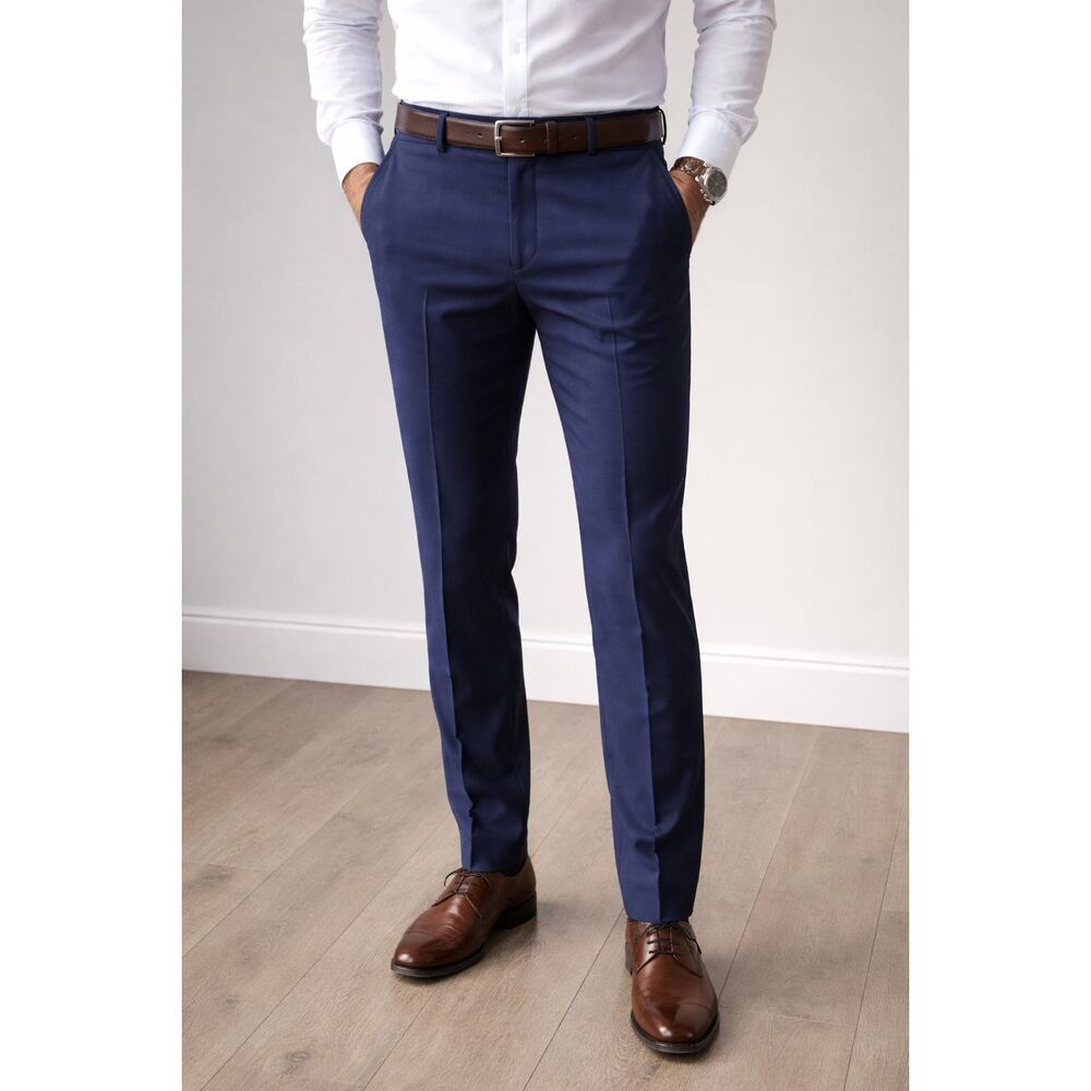 Tommy Hilfiger Lowen Navy Blue Slacks Dress Pants Mens Size 34 - Picture 11 of 11
